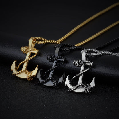Titanium Cross Steel Necklace