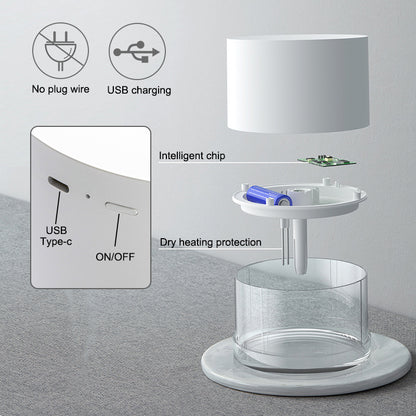 Wireless Air Humidifier Diffuser Portable USB Ultrasonic Humidifiers Home - AccessoryOrbit