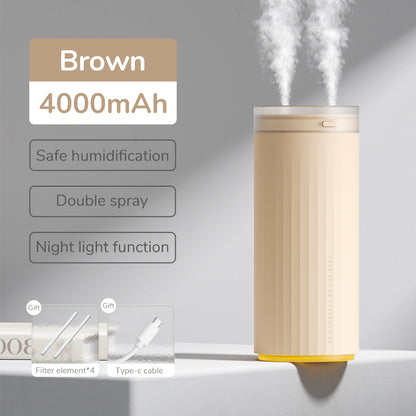 Small Humidifiers 500ml Desk Humidifier Night Light Function Quiet Operation Electric Aroma Diffuser Air Car Humidifier - AccessoryOrbit