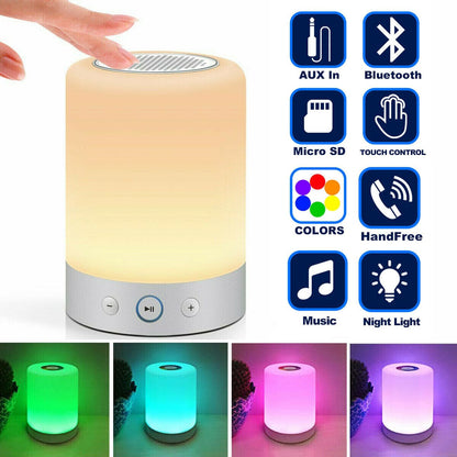 Touch Control (Color Changing) Desk Lamp with Bluetooth Speaker